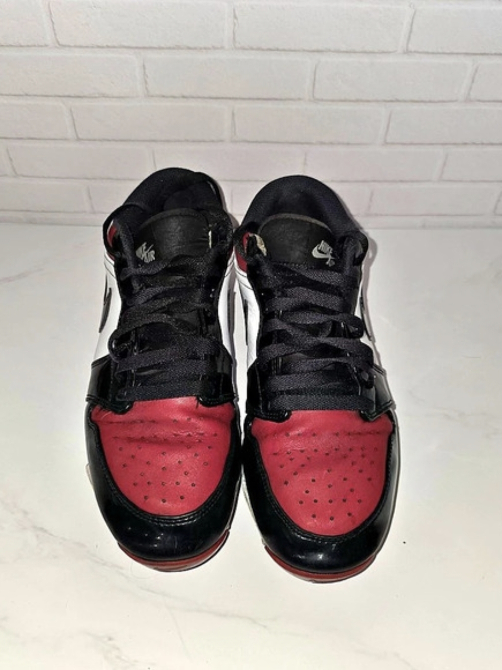 Nike Air Jordan 1 Low Baseball Cleats Red & Black US 6Y